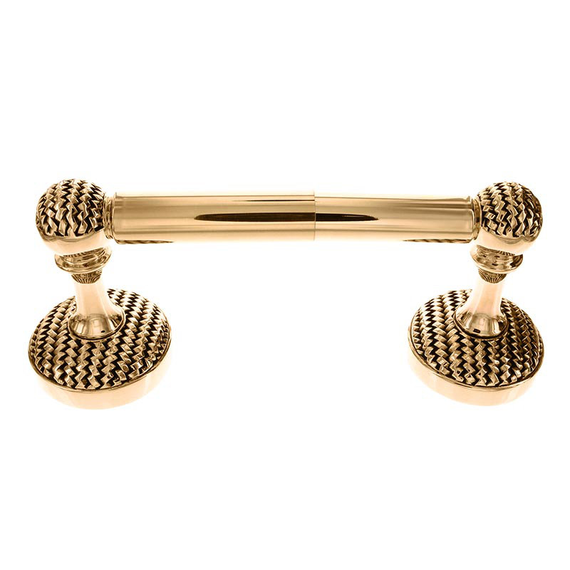 Cestino Wall Mounted Spring Toilet Paper Holder, Antique Gold