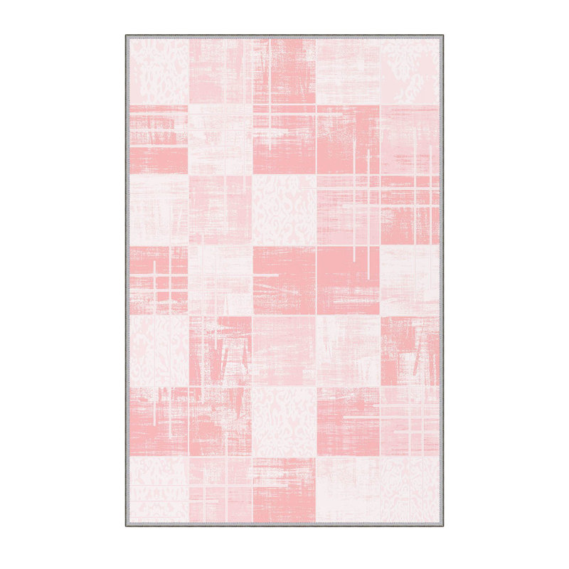 Tapis en feutre en PVC antidérapant de qualité supérieure à imprimé 3D de qualité supérieure, 1% polyester | Hauteur des poils de 8 mm, lavable à la machine, durable et élégante pour le salon, la chambre à coucher et la décoration intérieure