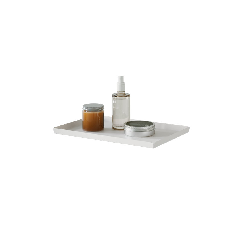 LARS Bathroom Tray, White, 2 cm H x 30 cm W x 20 cm D