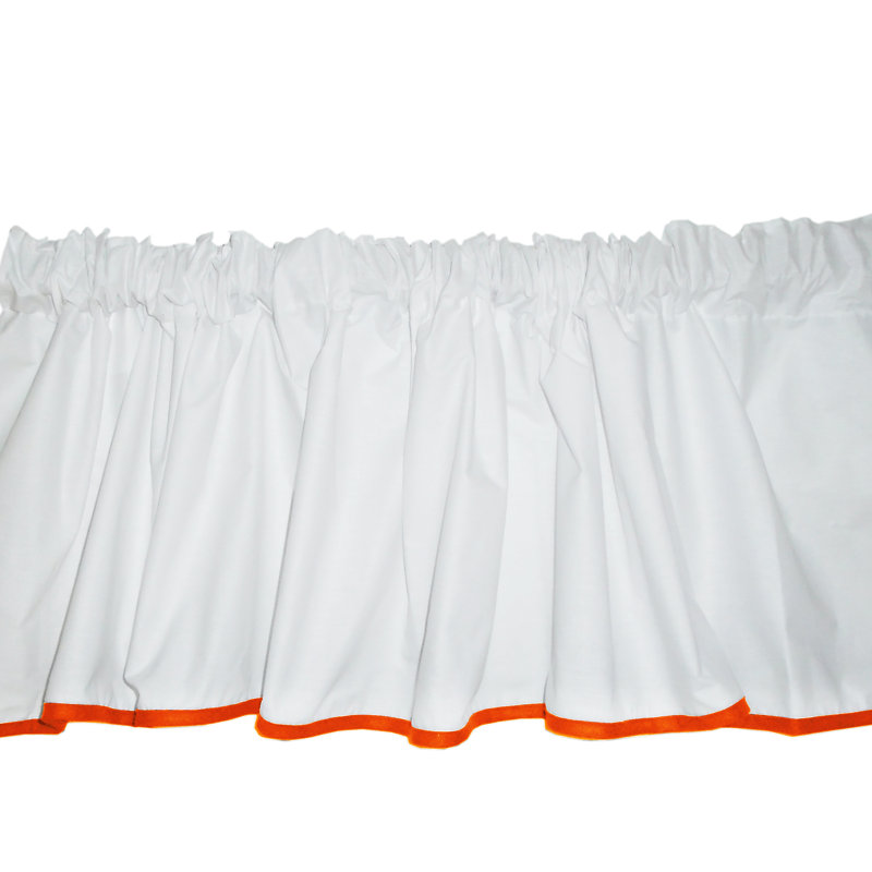 Cantonnière 72 "Vilray Forever Mine, Blanc / orange