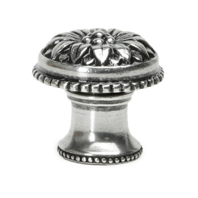 Acanthus large knob with flared foot Rosette stylein Oil Rub Bronze