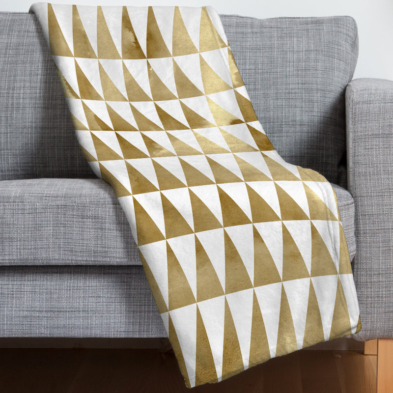Jeté à motif triangle