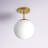 Bairn Glass Semi Flush Mount