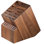 Bloc à couteaux sans couteaux, grand porte-couteaux - bloc à couteaux universel en bois d'acacia à 25 fentes, comptoir à blocs de boucher pour rangement de couteaux