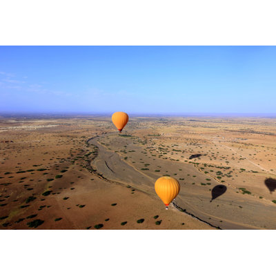 Hot Air Balloon by Leila Melhado - Wrapped Canvas Print