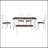 Rustic Style 6-Piece Dining Room Table Set With 4 Ergonomic Designed Chairs & A Bench (Walnut + Cottage White)-1573424240
