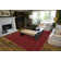 Togut Geometric Tufted Chili Red Area Rug