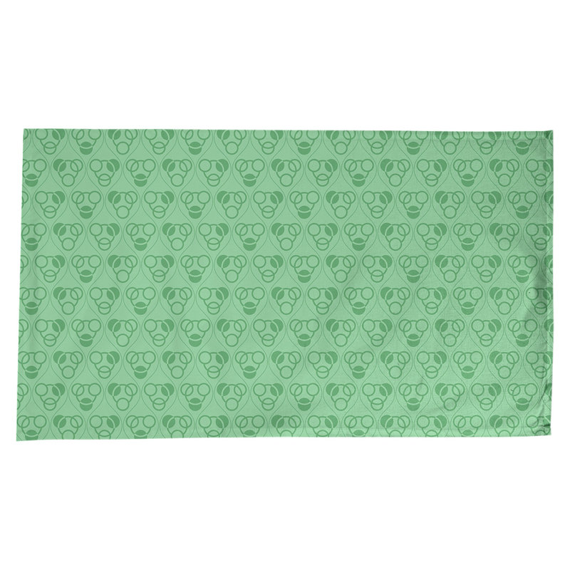 Classic Circles and Waves Tablecloth, Green