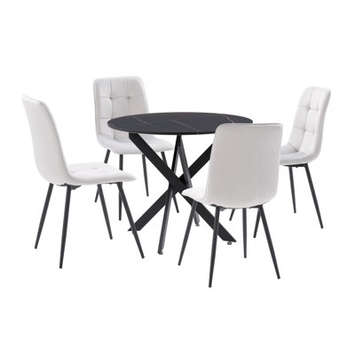 Steller 5 - Piece Round Table Dining Set