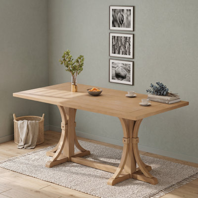 Rustic Farmhouse Trestle Dining Table