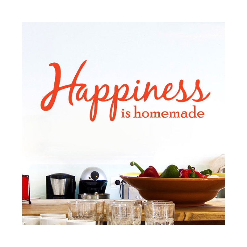 Abstract Wall Decal, Orange, Large