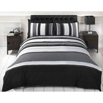 Striped Duvet Cover Set with Pillowcases