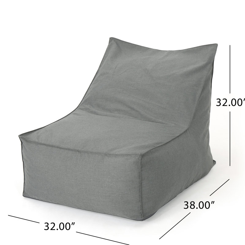 Serre Fauteuil à eau avec housse amovible, mousse douce pour une chaise de salon décontractée, design moderne et rembourré gris