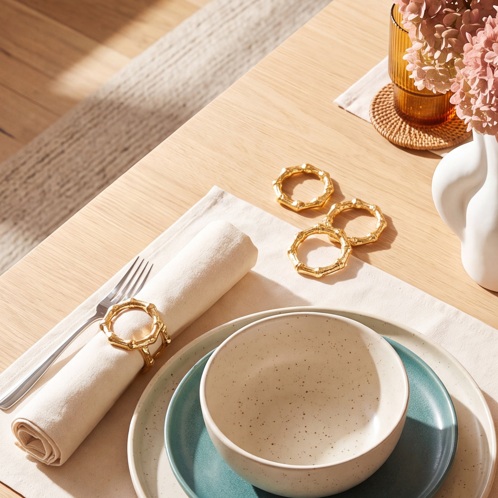 Aluminum Bamboo Napkin Rings