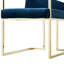 Fauteuil en velours capitonné Vannessa-36283552-36293750