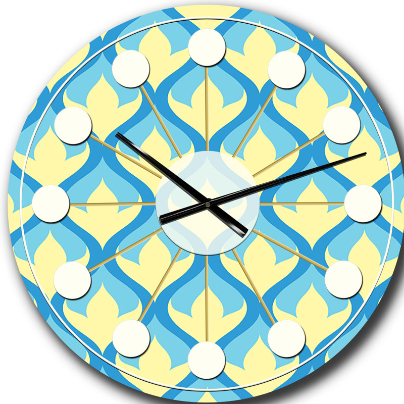 Horloge murale rétro Mid-Century, Surdimensionné