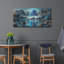  'Place Blue' by Rey Klimt Metal Wall Art, 48" x 24"
