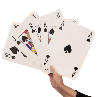Gse Super Jumbo Oversized Playing Cards, Giant Playing Cards, Extra Large Card Game For Kids & Seniors
