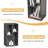 Gray Nightstand with 3 Open Shelves, Small Bedside Table with Cube Storage-29918256