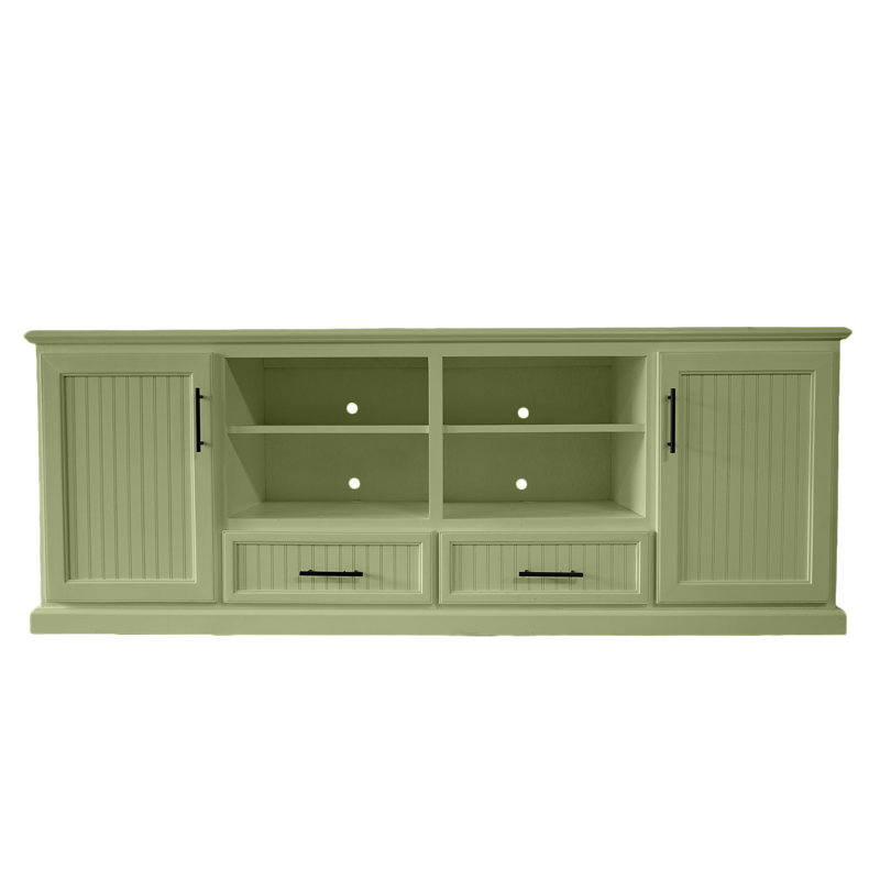 Raynav Unfinished Entertainment Center for TVs up to 88", Summer Sage, 34'' H X 70'' W X 17'' D