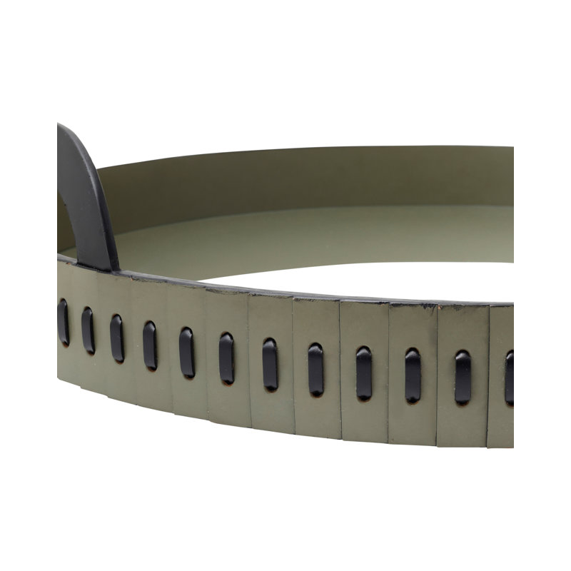 Plateau rond Cuoio