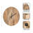Numberless Carved Wood Clock-106331200