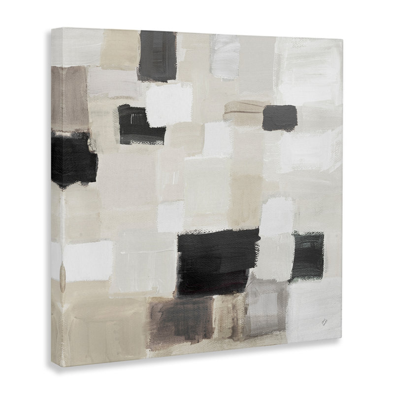 Natural Square Patchwork  Canvas Wall Art by Lanie Loreth, 36" H x 36" W
