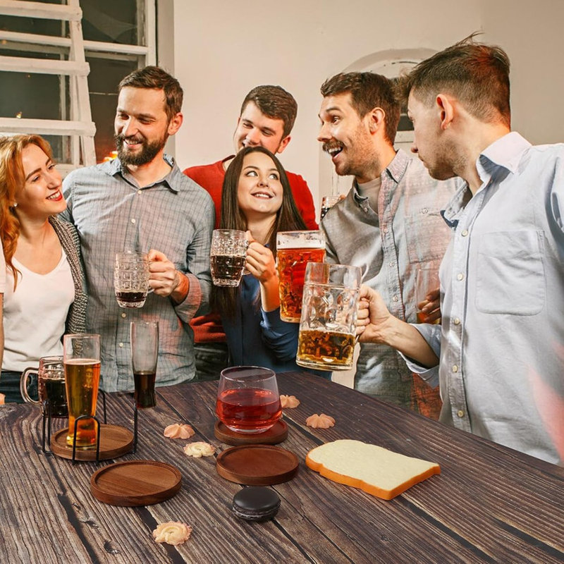 Sous-verres de ferme absorbants pour la protection de la table basse, du bureau, du bar et de la table