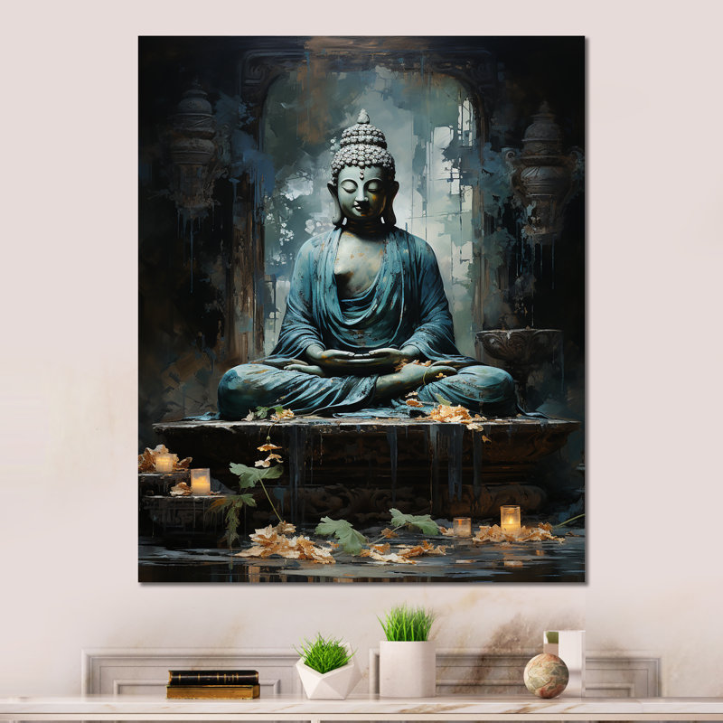 - Impression d'art mural en métal Hinduisim, H 32 po x l 16 po x P 1 po