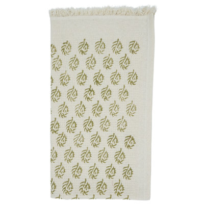 Fabdivine 17X32 Cotton Floral Hand Block Print Waffle Hand Towels - Eco-Conscious, Beautifully Designed for Your Home,Murli