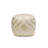 Grandcanyon Cotton Shaggy Pouf, Ivory/Gold-36209226