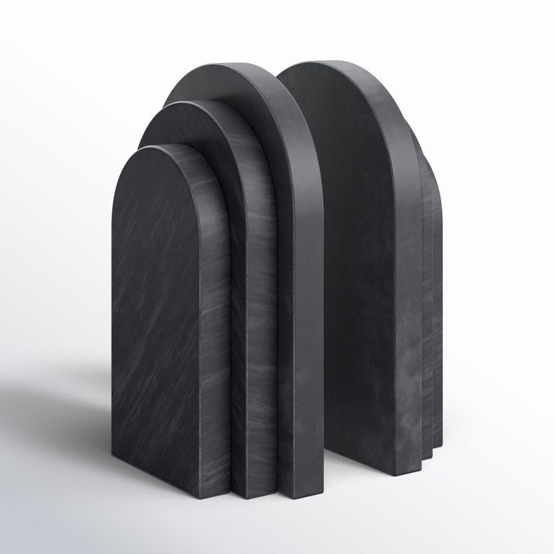 Abner Roi Bookend, Black
