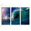 Vague de Waimea-impression d’art graphique sur toile 3 pièces-1174574168
