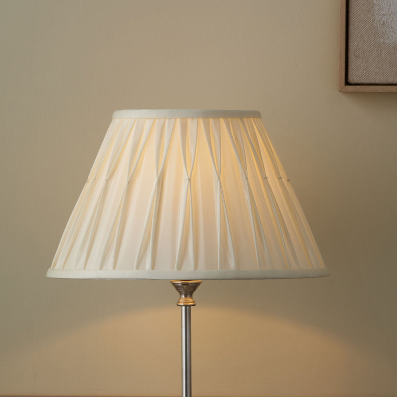 Ervin Empire Lamp Shade, 17.5"H x 25"W x 25"D, Cream