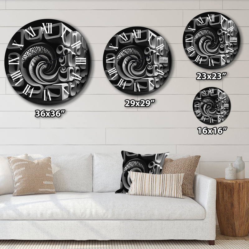 Horloge murale en métal, Moyenne