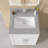 24"W x 22"D Engineered Stone Vanity Top Single Integrated Sink with 4" Backsplash Gray Marble