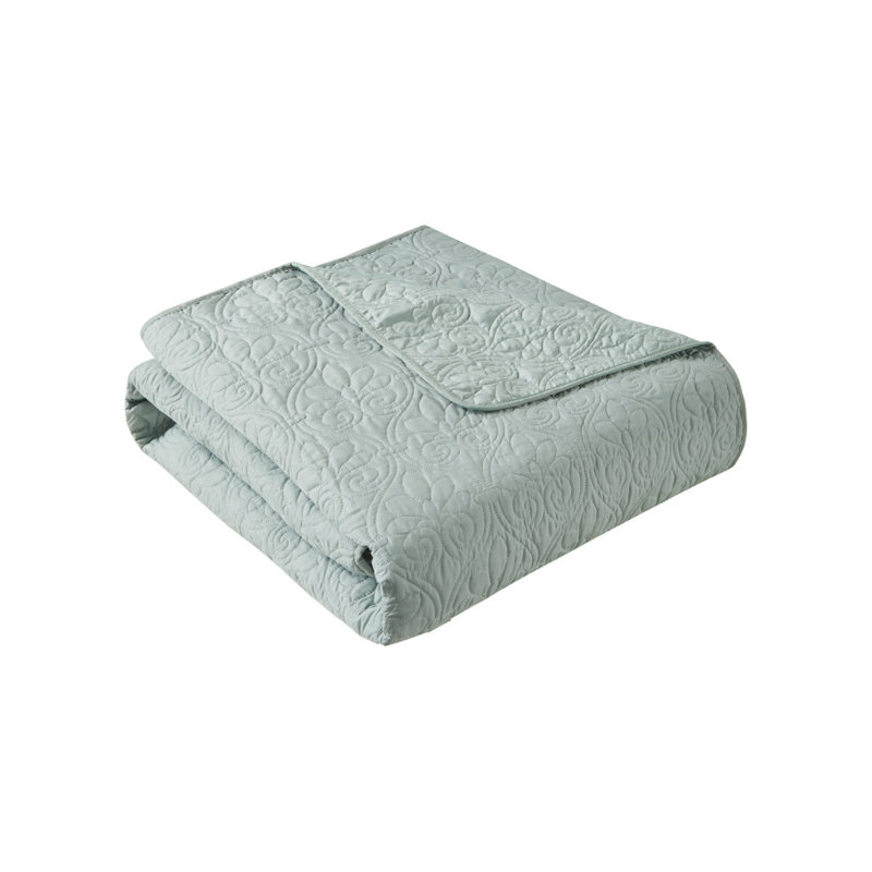 Oversized Quilted Throw 60X70", Seafoam
