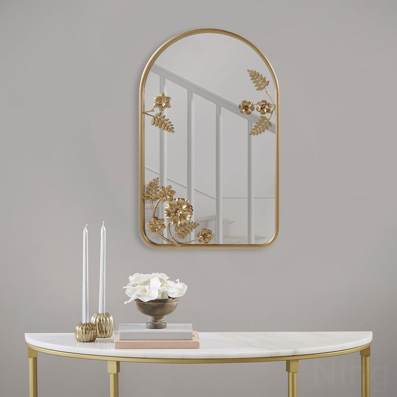 Miroir mural arqué