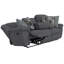Canapé inclinable avec 3 sièges inclinables et table rabattable Trifecta-1849715169