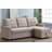 Rosina 86" Linen Upholstered Sectional Sleeper Sofa-86764424