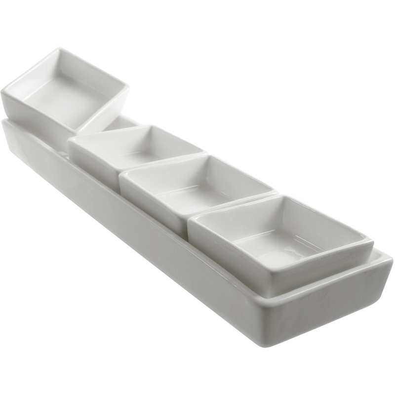 Wrought Studio™ Lena Porcelain Condiment Server