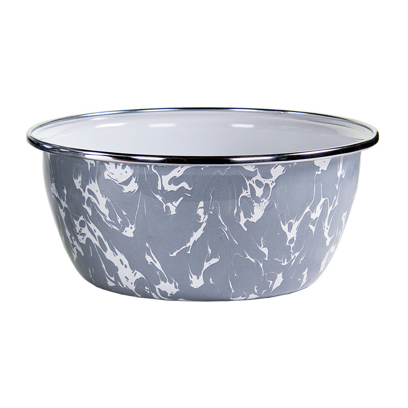 24 Oz. Salad Bowl, Gray Swirl