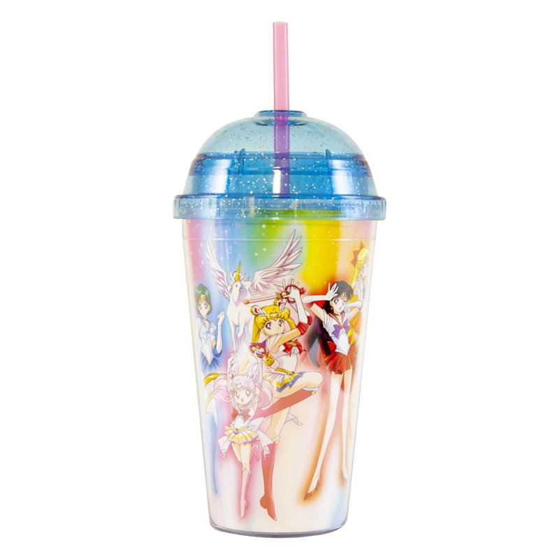 Sailor Moon 16Oz. Tasse de carnaval avec couvercle en dôme scintillant