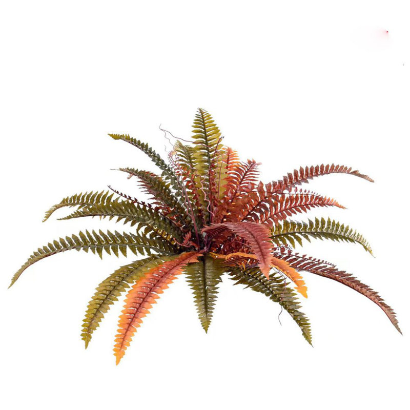 Bouquet de fougères artificielles pour l'extérieur, H 19,7 po x l 27,6 po x P 27,6 po