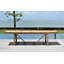 Alyisa Rectangular Eucalyptus Extendable Outdoor Dining Table-853262841
