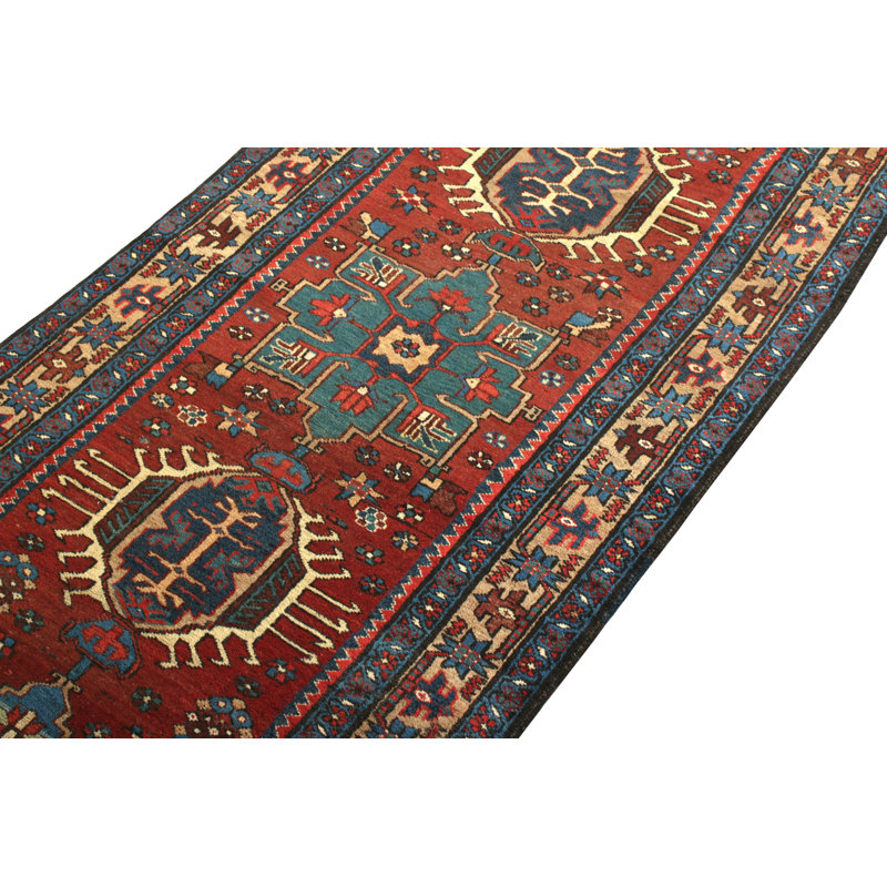 One-of-a-Kind 3'x11'4” Hand Knotted Area Rug