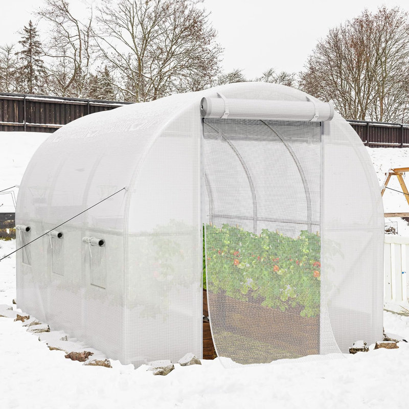 10' W x 6' D Greenhouse, White