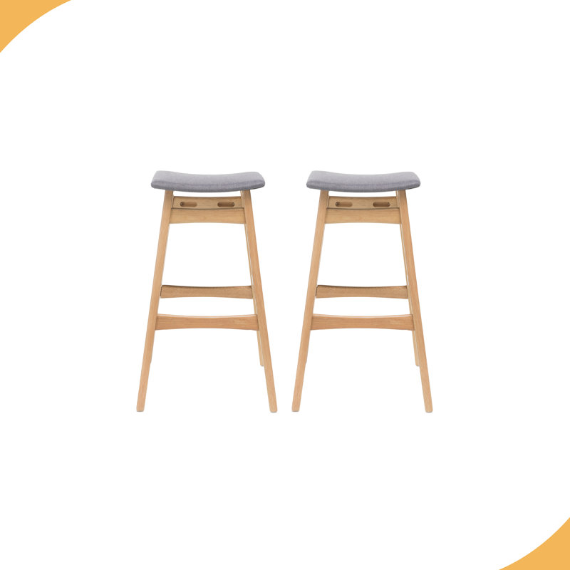 Tabouret de bar, structure robuste, Natural