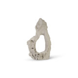 White Stone Formations Colossal Cast Stone Sculpture, Single Hole, Roman Stone