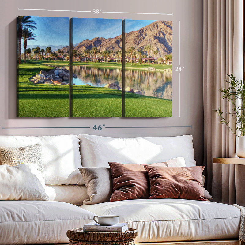 " Golf Course In Palm Springs ", 24" H x 38" W